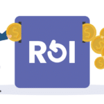 Illustration of a manufacturing business leader seeing ROI from investing in digital marketing